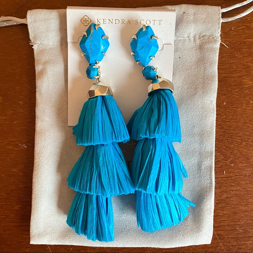 Kendra Scott Detachable Denise Raffia Earrings
